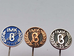 BADGE Z-98-7 - 3 PINS -  IMK, INDUSTRIE DES STRUCTURES MÉTALLIQUES SERBIA - Sets