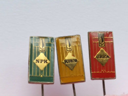 BADGE Z-98-9 - 3 PINS - HIP, HIPKOMERC PANCEVO, SERBIA, CHEMICAL INDUSTRY Mineral Fertilizer Agriculture Farming - Lots