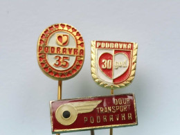 BADGE Z-98-10 - 3 PINS - PODRAVKA, CROATIA, Soupe Soup, Spices Spezie épices, Cans Boîtes - Sets