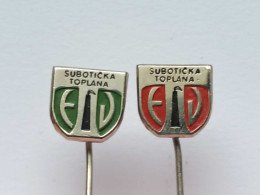 BADGE Z-98-12 - 2 PINS - TOPLANA SUBOTICA, SERBIA, HEATING, Chauffage - Lots