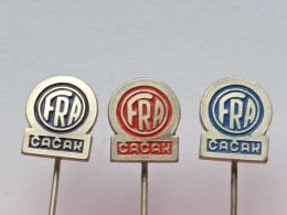 BADGE Z-98-12 - 3 PINS - FRA Cutting Tools Cacak, Serbia Manufacture HAND AND MACHINE TOOLS - Lotes