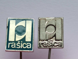 BADGE Z-98-13 - 2 PINS - RASICA, SLOVENIA TEXTILE INDUSTRY, TEXTIL, Industrie Textile - Lots