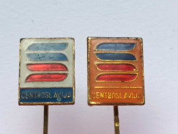 BADGE Z-98-14 - 2 PINS - CENTROSLAVIJA Novi Sad (Serbia)  TRADE AND EXPORT-IMPORT - Lotes