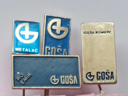 BADGE Z-98-14 - 4 PINS - RAILVAY, TRAIN, CHEMIN DE FER, YUGOSLAVIA, GOSA, SMEDEREVSKA PALANKA - Loten