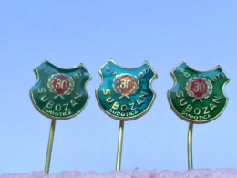 BADGE Z-98-18 - 3 PINS - SUBOZAN SUBOTICA, SERBIA - Sets