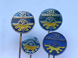 BADGE Z-98-19 - 4 PINS - TEHNOPROMET, YUGOSLAVIA, MINE - Loten