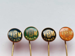 BADGE Z-98-22 - 4 PINS - VSM KOSICE - Sets