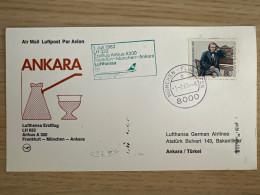 1983 Lufthansa Airbus A300 Frankfurt Munchen Ankara - Premiers Vols