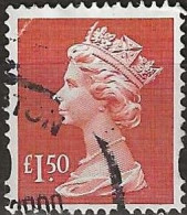 GREAT BRITAIN 1971 Machin - £1·50 - Red FU (With Eliptical Hole) - Machins