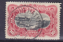 Belgian Congo 1900 Mi. 27, 10c. Deluxe COQUILHATVILLE (Mbandaka) 1907 Cancel (2 Scans) - Oblitérés