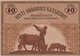 Estonia. 10 Marka  ND/1919. P-46 AU - Estonia