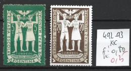 ARGENTINE 492-93 ** Côte 0.80€ - Nuevos