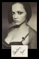 Christina Ricci - Actrice Américaine - Rare Carte Signée à 17 Ans - Nice 1997 - Schauspieler Und Komiker