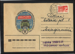 RUSSIA USSR Stationery USED ESTONIA  AMBL 1176 MARJAMAA 10th Five Years Plan Transportation - Unclassified