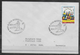 ITALIE  Lettre 1993 Macerata Base Ball - Base-Ball