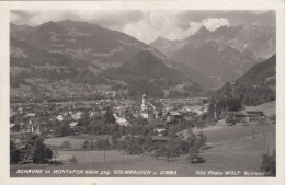 D9084) SCHRUNS Im Montafon Geg. Golmerjoch Zimba - Kirche Häuser ALT 1950 - Schruns