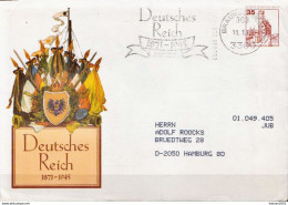 Germany / Berlin Used Postal Stationery Cover, Interesting 35 Pf Stamp - Privé Briefomslagen - Gebruikt