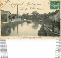 WW 59 JEUMONT. Péniche Sur La Sambre Près De La Fonderie 1911 - Jeumont