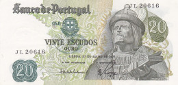 PORTUGAL BANK NOTE - BANKNOTE - 20$00 - CH 8  - 27/07/1971 AUNC - Portogallo