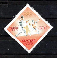 Ungheria   -  1964. Scherma. Fencing  In Tokyo. MNH, Fresh - Esgrima