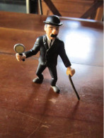 TINTIN FIGURINE DUPOND A LA LOUPE  PLASTOY    HERGE - Tintin