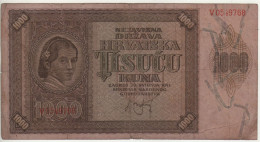 CROATIA  1'000  Kuna   P4a    Date  26.05.1941 - Croatia