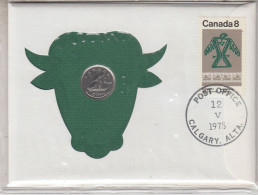 Canada Numisletter 10 Cent Coin Ca  Calgary 12.V.1975 (CN150G) - Lettres & Documents