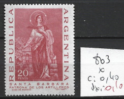 ARGENTINE 803 * Côte 0.40 € - Unused Stamps