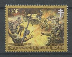 POLYNESIE 2022 N° 1305 ** Neuf MNH Superbe 80eme Anniversaire De La Bataille De Bir Hakeim Soldats Croix De Lorraine - Neufs