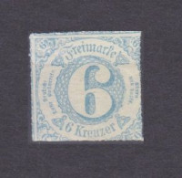 1862 Germany Thurns And Taxis 33 MH 6 KREUZER 25,00 € - Postfris