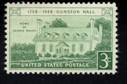 206998381 1958 SCOTT 1108 (XX) POSTFRIS MINT NEVER HINGED - Gunston Hall - Unused Stamps