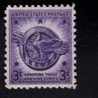 206996122 1946 (XX) POSTFRIS MINT NEVER HINGED  SCOTT 940 Veterans Of Wordl War Ii EAGLE - Nuovi