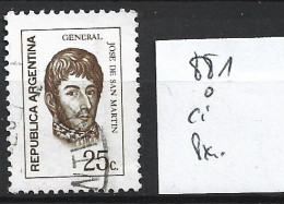 ARGENTINE 881 Oblitéré Côte 0.15 € - Used Stamps