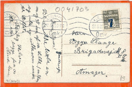 DK019_* KØBENHAVN * PALADSTEATRET  * SENT With 7 ØRE PROVISORIE On 8 ØRE STAMP 1923 - Covers & Documents