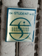 Badge Z-66 - Volleyball, Volley-ball, Odbojka, Club Student, NIS, Serbia - Volleybal