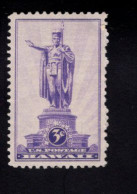 219589959 1937  SCOTT 799 (XX)  POSTFRIS MINT NEVER HINGED - Hawaii - Unused Stamps