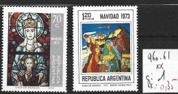 ARGENTINE 960-61 ** Côte 1 € - Nuovi