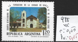 ARGENTINE 988 ** Côte 0.50 € - Neufs