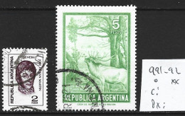 ARGENTINE 991-92 Oblitérés Côte 0.65 € - Used Stamps