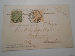 Portugal , Carte De Lisboa 1903 Pour Narbonne - Storia Postale