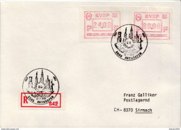 Postal History: Belgium R Cover With Automat Stamps - Brieven En Documenten