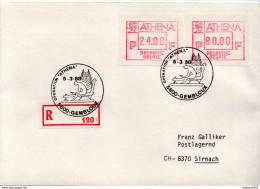 Postal History: Belgium R Cover With Automat Stamps - Lettres & Documents