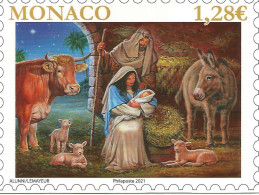 NOEL 2021 Carte 18/12/2021 Oblitéré Cachet Albert 2022 - Postmarks