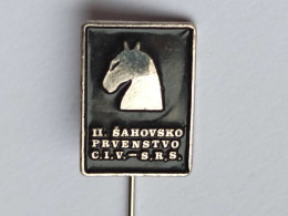 BADGE Z-71-3 - CHESS ECHECS SCHACH AJEDREZ SAKK SAH  Yugoslavia, CHAMPIONSHIP - Games