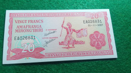 BURUNDİ-    20     FRANK        UNC - Burundi