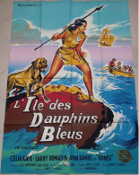 "L'Ile Des Dauphins Bleus" C. Kaye, L. Domasin...1961 - Affiche 120x160 - TTB - Posters