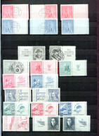 Collections Des Timbres Avec Vignettes - Used Stamps