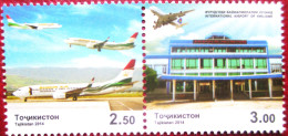 Tajikistan  2014  International Airport Of Khujand  2 V  Perfor.   MNH - Sonstige (Luft)