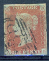 Ua780:  Red Penny  : Imperforated :  A__K - Usati