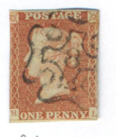 Ua793:  Red Penny  With Maltese Cross With N° 8 :  R__L - Usati